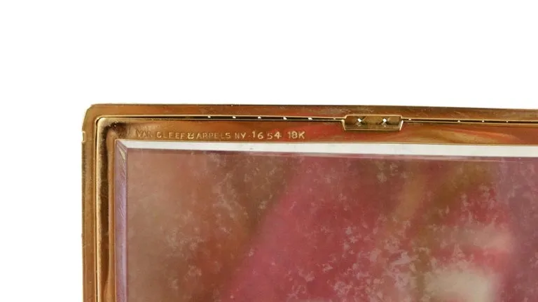 Van Cleef & Arpels 18k Gold & White Diamond Case