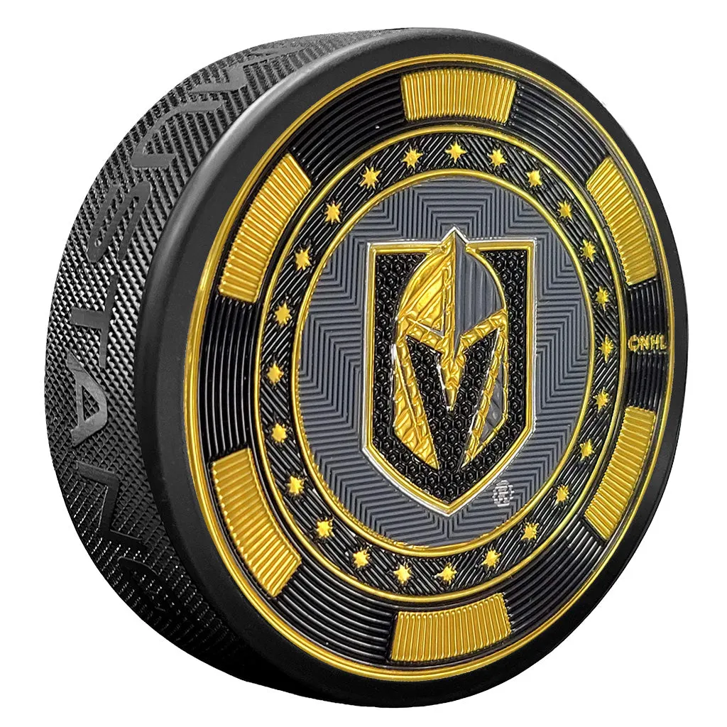 Vegas Golden Knights Puck - Trimflexx Poker Chip Design