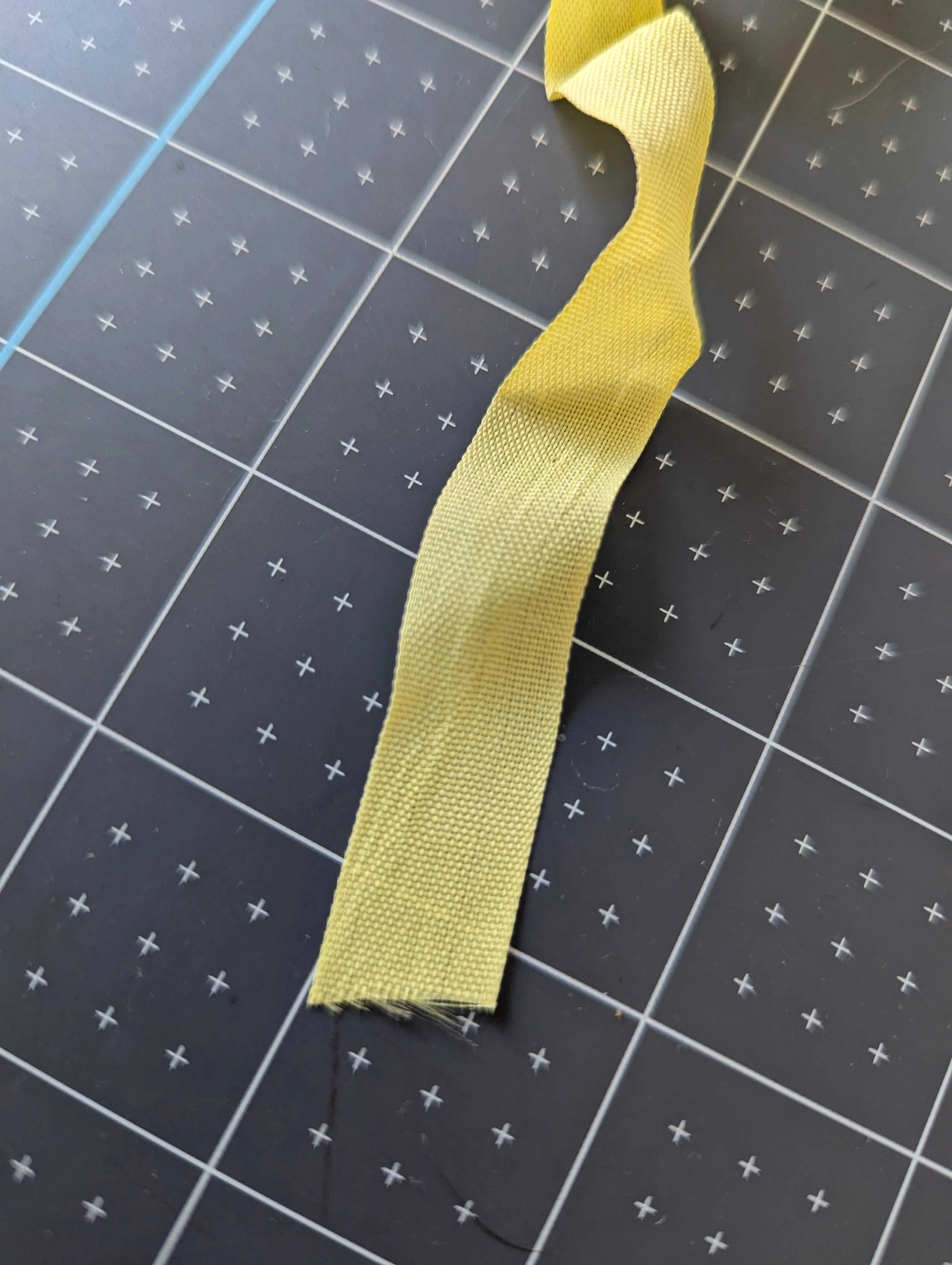 Vintage Lawrence Schiff Silk Mills 1/2 inch Rayon Seam Binding - Yellow