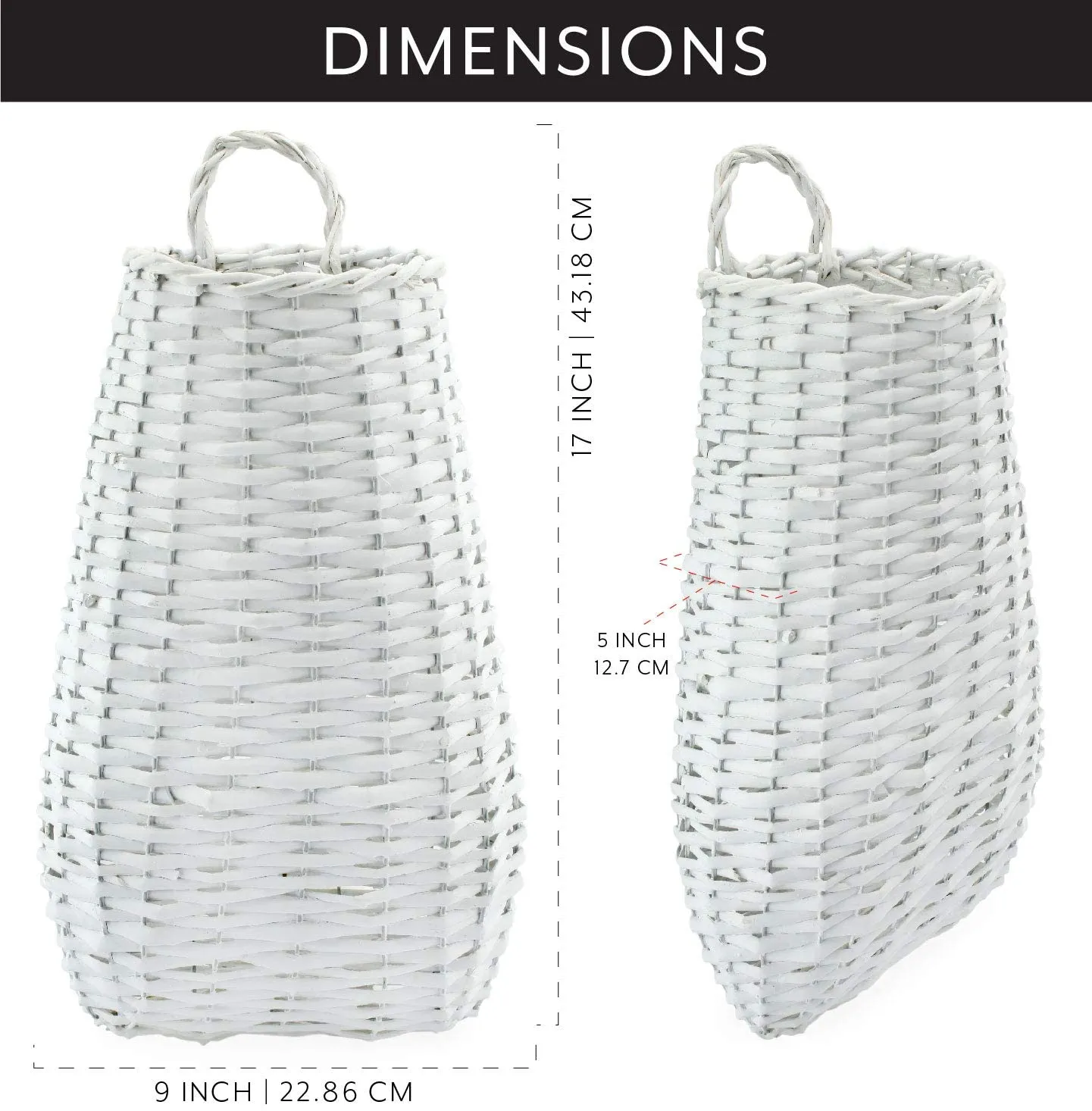 Wall Hanging Pocket Baskets