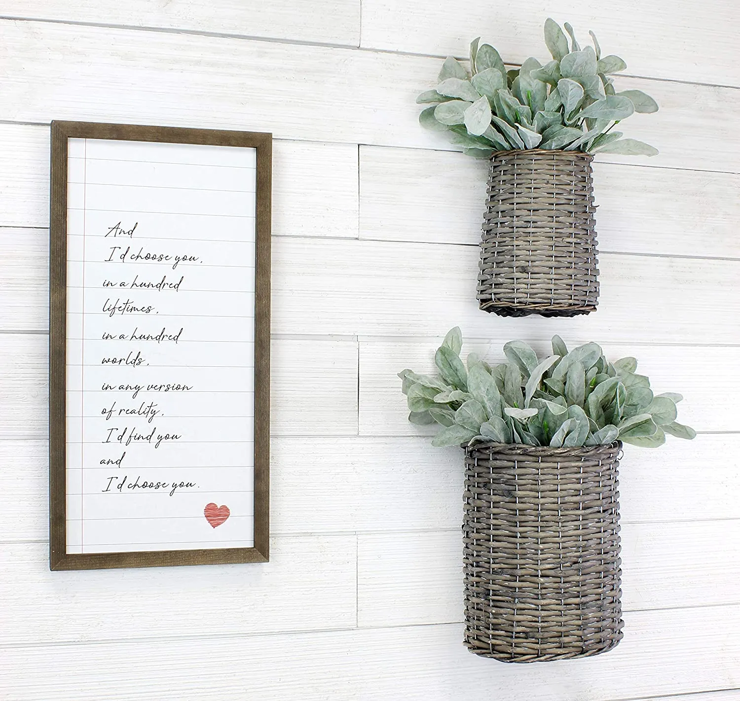 Wall Hanging Pocket Baskets