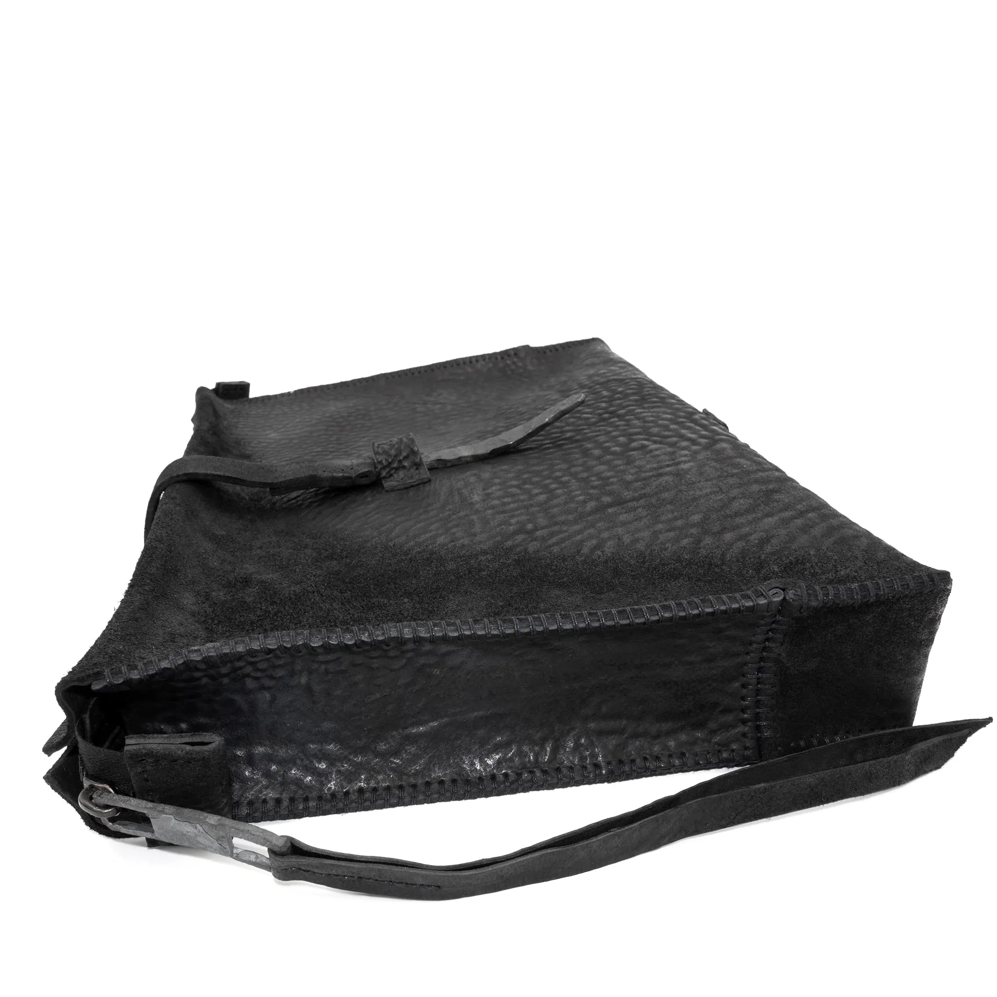 washed cordovan clutch bag