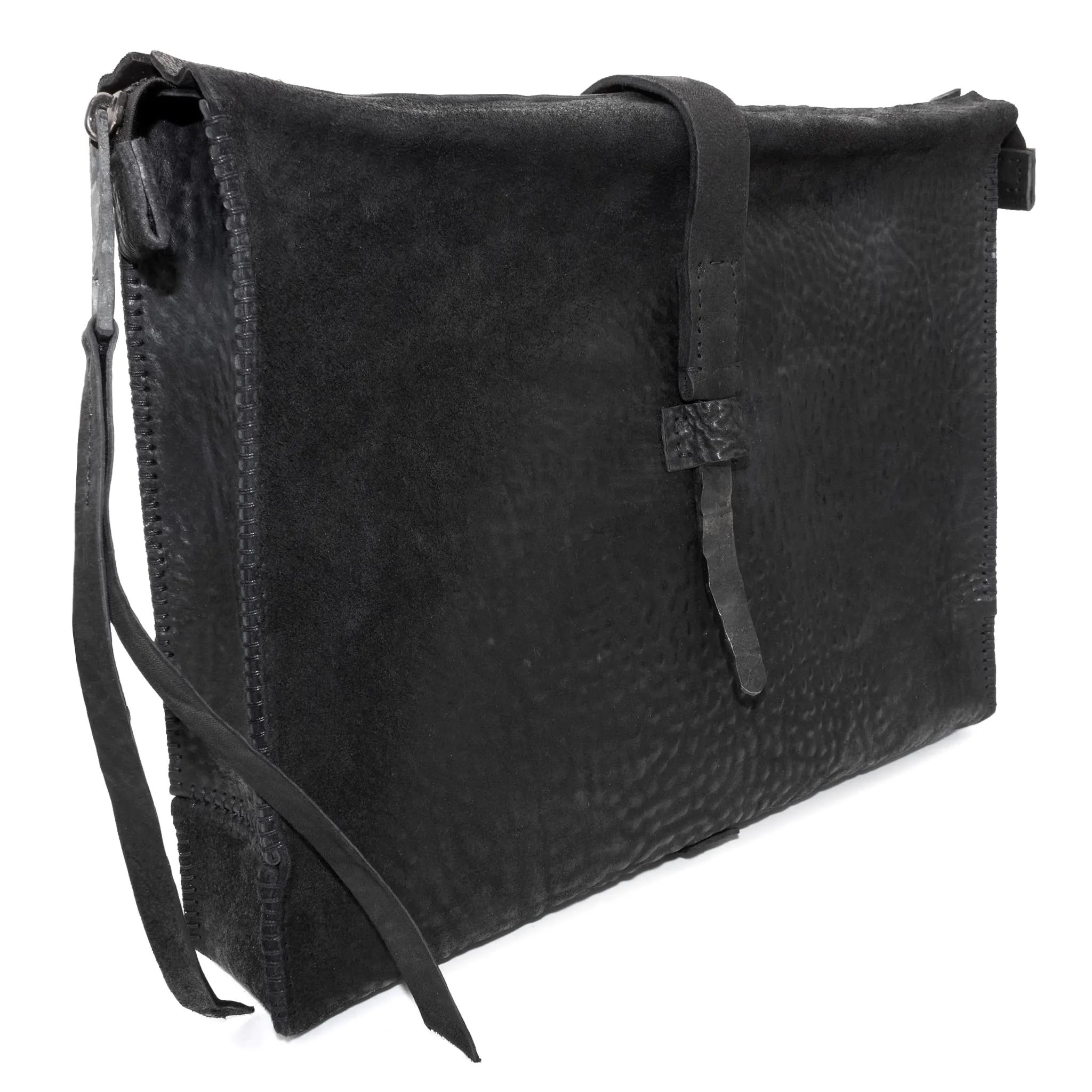 washed cordovan clutch bag