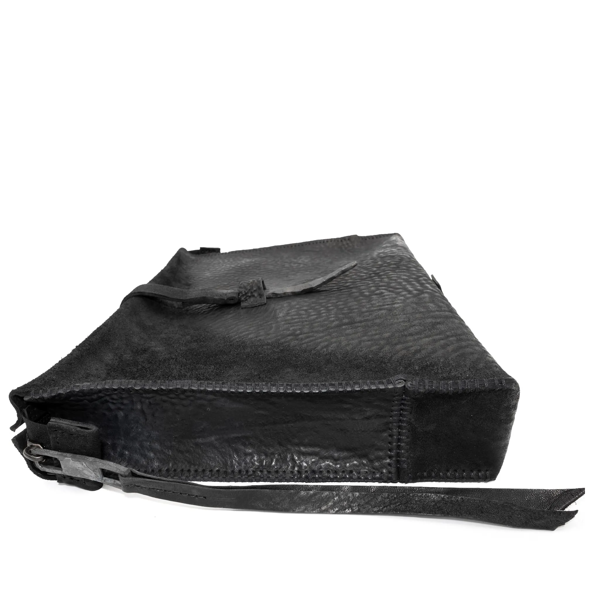washed cordovan clutch bag