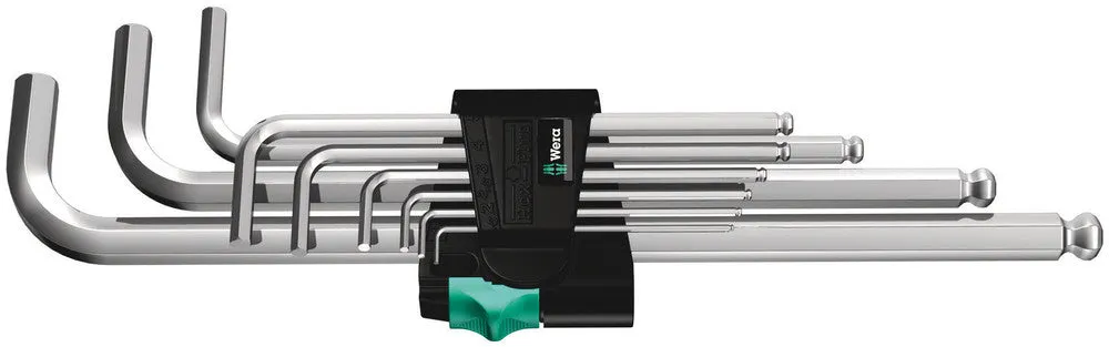 Wera 05022087001 950/9 Hex-Plus 1 L-key set, metric, chrome-plated, 9 pieces
