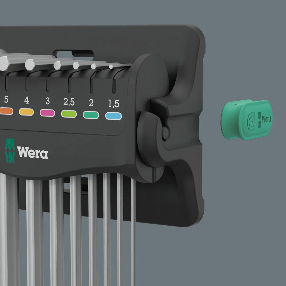 Wera 05022102001 950/9 Hex-Plus 8, L-key set, metric, chrome-plated