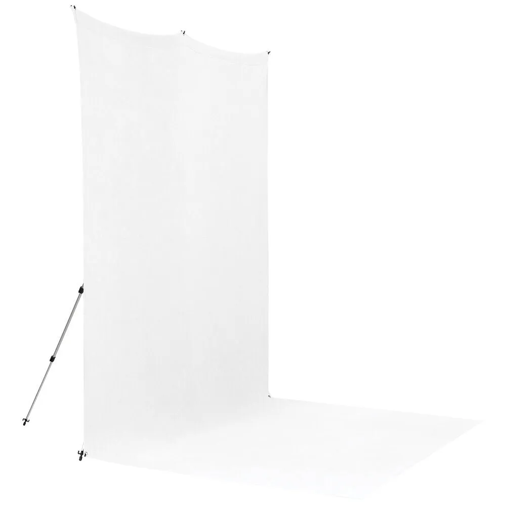 Westcott X-Drop Pro Water-Resistant Backdrop Sweep Kit | High-Key White, 8 x 13'