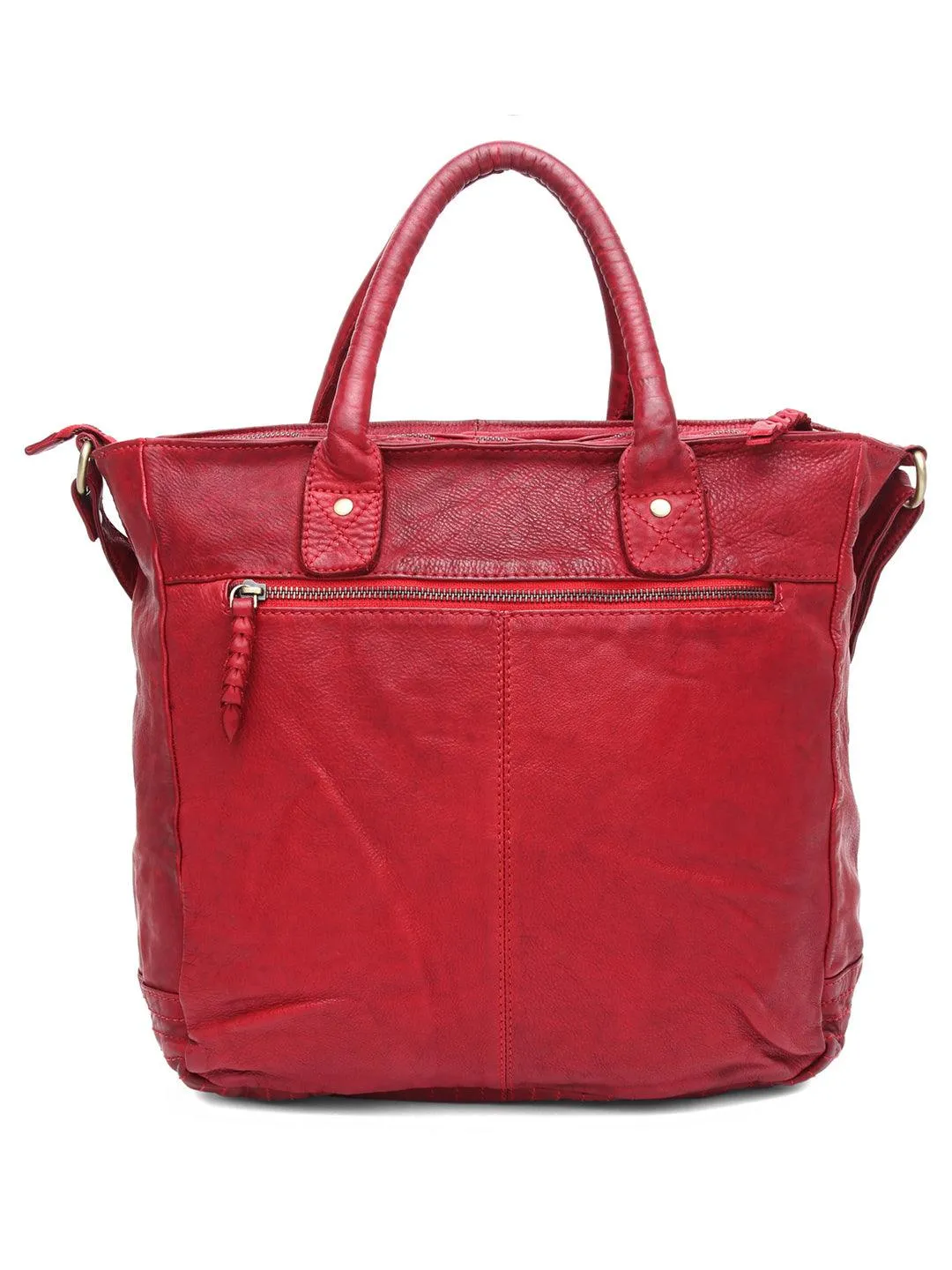 WILDHORN Leather Top Handle Satchel Tote Handbags For Girls & Women I Modern & Stylish Leather Shoulder Bag with zipper Closure I Ideal for Travelling, Parties, Weddings & Gifts