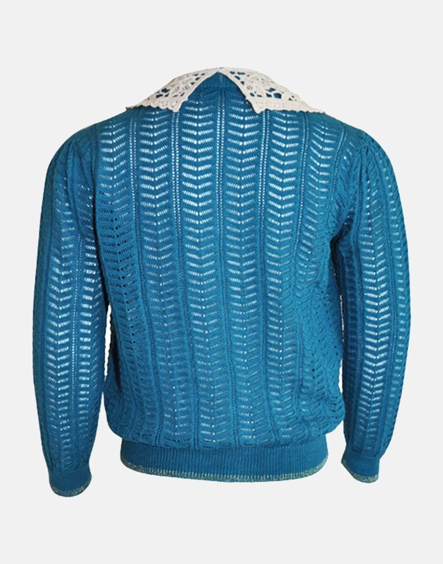 Winifred: Teal pointelle cardigan