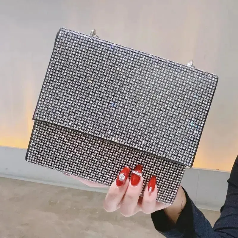 Women's Clutch Bag Solid Color Box Fashion All-match Wedding Suit Handbag Custom Wholesale Evening Party Bags