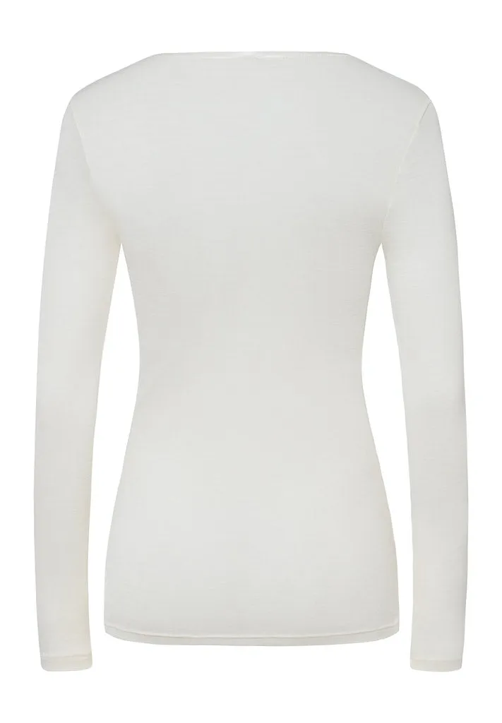 Woolen Silk - Long Sleeved Round Neck Top
