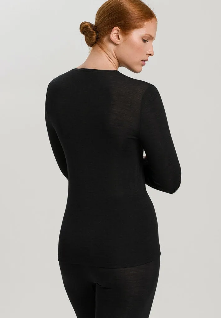 Woolen Silk - Long Sleeved Round Neck Top