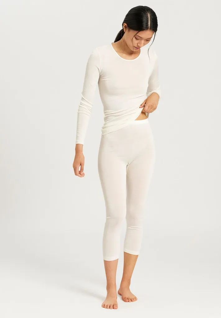 Woolen Silk - Long Sleeved Round Neck Top