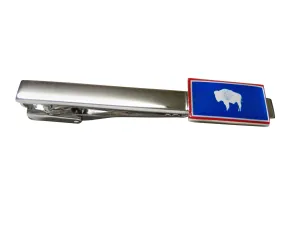 Wyoming State Flag Square Tie Clip