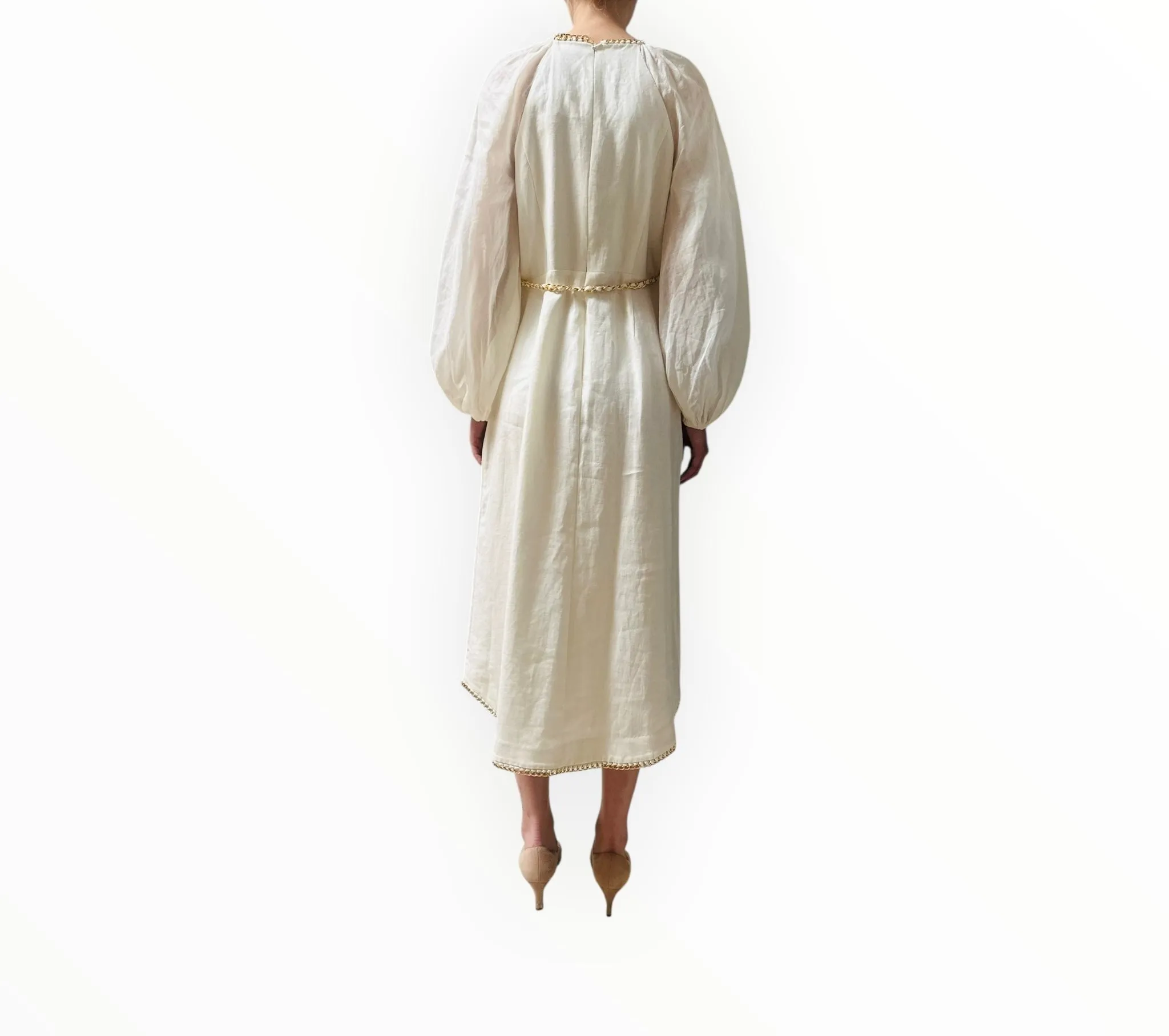 Zimmermann Rouleau Chain Maxi Dress - White - Size 2